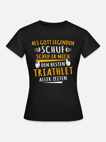 Triathlet - Frauen T-Shirt - Schwarz