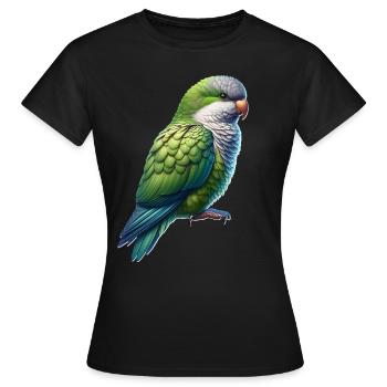 Conure veuve - T-shirt Femme - noir - Devant - AI Model Female 172 dark (172cm)