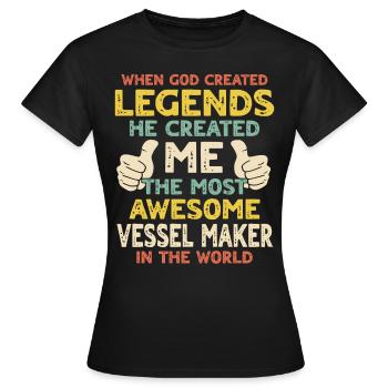 Constructeurs - T-shirt Femme - noir - Devant - AI Model Female 172 dark (172cm)