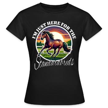 Lustige Traber Sprüche - Frauen T-Shirt - Schwarz - Vorne - AI Model Female 172 dark (172cm)