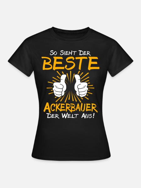 aAckerbauer Geschenkidee - Frauen T-Shirt - Schwarz