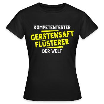 Cadeau de jus d’orge - T-shirt Femme - noir - Devant - AI Model Female 172 dark (172cm)