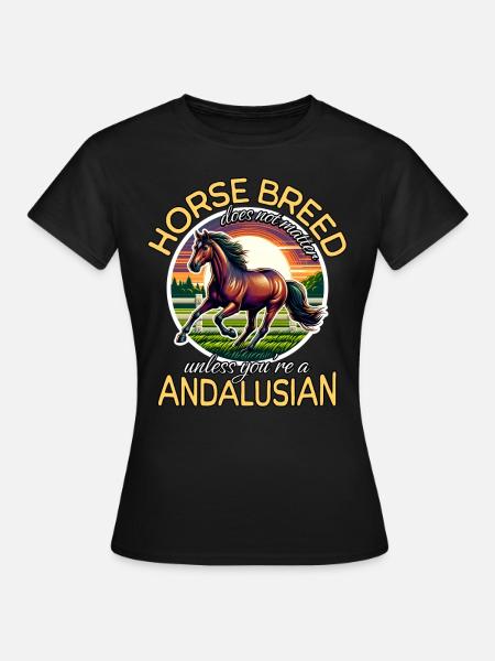 Andalusian Andalusier - Frauen T-Shirt - Schwarz