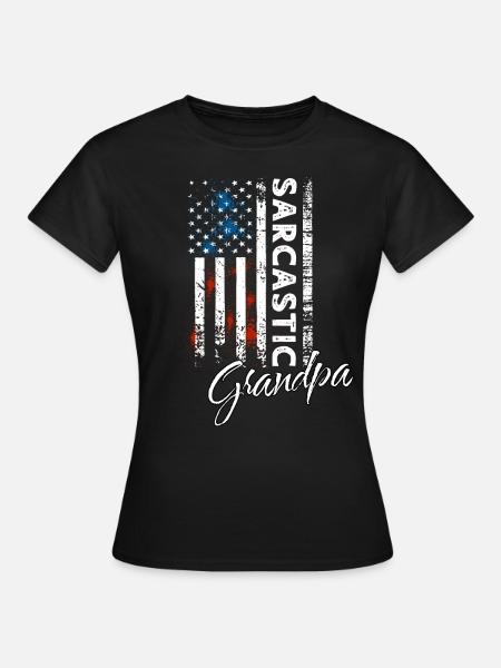 Sarkastischer Opa - Frauen T-Shirt - Schwarz