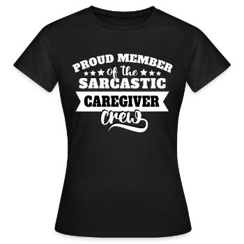Superviseur Sarcasme - T-shirt Femme - noir - Devant - AI Model Female 172 dark (172cm)
