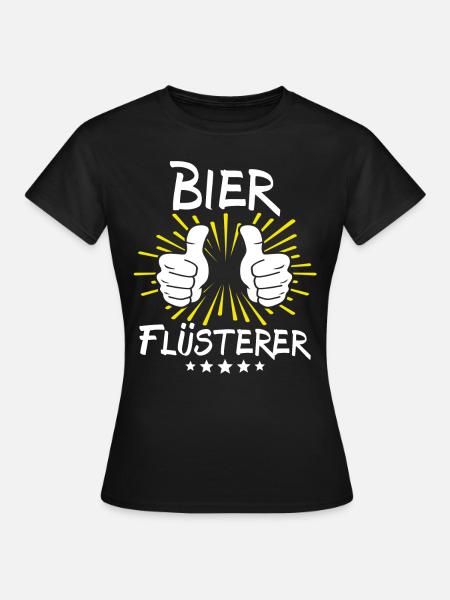 Bier Spruch - Frauen T-Shirt - Schwarz