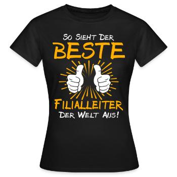 Idée cadeau gérant de magasin - T-shirt Femme - noir - Devant - AI Model Female 172 dark (172cm)