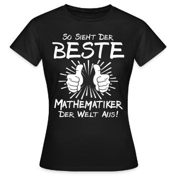 Meilleur mathématicien - T-shirt Femme - noir - Devant - AI Model Female 172 dark (172cm)