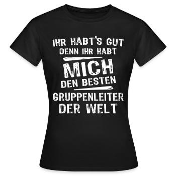Leaders - Women's T-Shirt - black - Front - AI Model Female 172 dark (172cm)