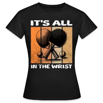 Table Tennis - Frauen T-Shirt - Schwarz - Vorne - AI Model Female 172 dark (172cm)