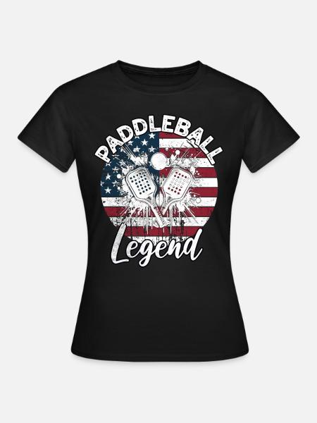 Paddleball Sprüche - Frauen T-Shirt - Schwarz