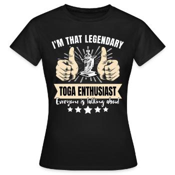 Toge légendaire - T-shirt Femme - noir - Devant - AI Model Female 172 dark (172cm)