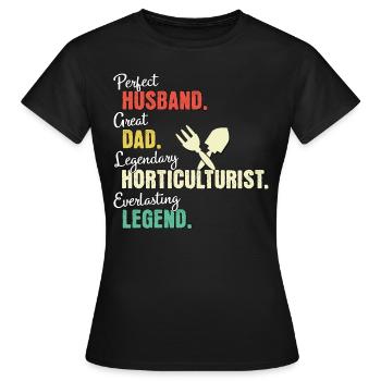Gartenbauer Papa - Frauen T-Shirt - Schwarz - Vorne - AI Model Female 172 dark (172cm)