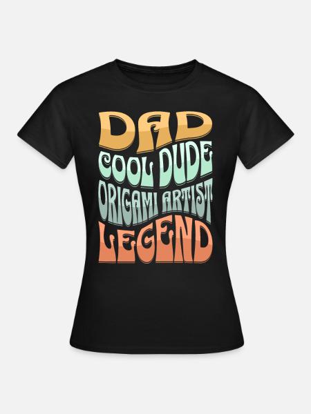 Papa Origami - Frauen T-Shirt - Schwarz