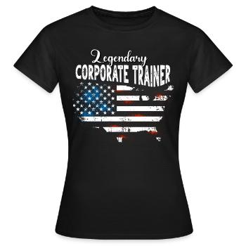 Mitarbeitercoach US - Frauen T-Shirt - Schwarz - Vorne - AI Model Female 172 dark (172cm)