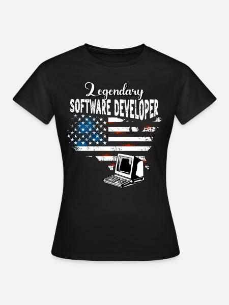 Software Entwickler US - Frauen T-Shirt - Schwarz