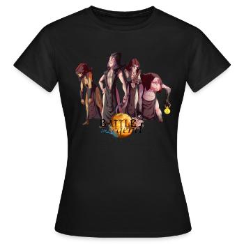 Team Schurken Kampf der Legende - Frauen T-Shirt - Schwarz - Vorne - AI Model Female 172 dark (172cm)