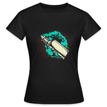 Vape - Frauen T-Shirt - Schwarz - Vorne - AI Model Female 172 dark (172cm)