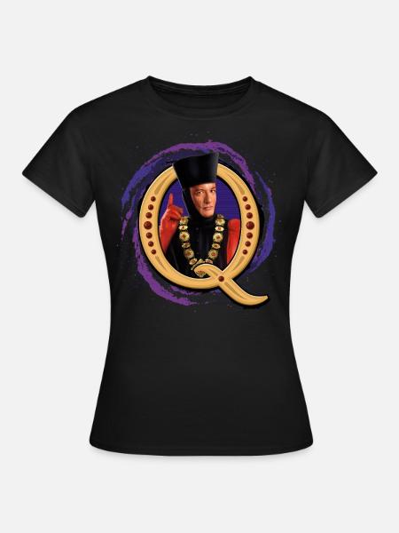 Star Trek The Next Generation Q - Frauen T-Shirt - Schwarz