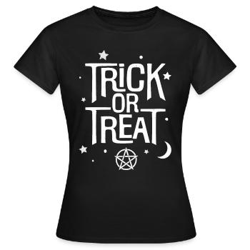 Trick or Treat - Women's T-Shirt - black - Front - AI Model Female 172 dark (172cm)
