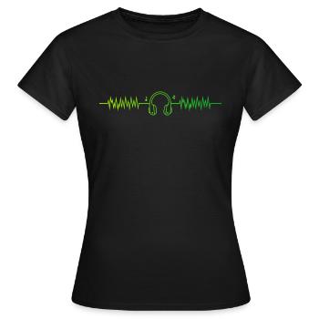 Musiciens Musicien Jouer de la musique Musique - T-shirt Femme - noir - Devant - AI Model Female 172 dark (172cm)