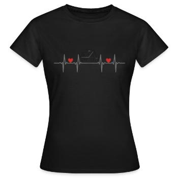 heimat familienwohnung wohnung familiehaus zuhause - Frauen T-Shirt - Schwarz - Vorne - AI Model Female 172 dark (172cm)