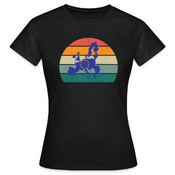 European Union Continent Central Europe Europe - Women's T-Shirt - black - Front - AI Model Female 172 dark (172cm)