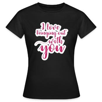 Paresse paresseux Fatigue lente, sommeil lent - T-shirt Femme - noir - Devant - AI Model Female 172 dark (172cm)