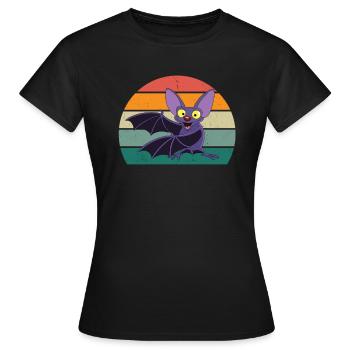 Bats Bat Bat Protection Cave - Women's T-Shirt - black - Front - AI Model Female 172 dark (172cm)