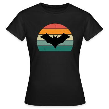 Bats Bat Bat Protection Cave - Women's T-Shirt - black - Front - AI Model Female 172 dark (172cm)