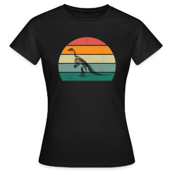 Fossiles Fossilisation Dinosaure préhistorique Fossile - T-shirt Femme - noir - Devant - AI Model Female 172 dark (172cm)