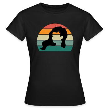 Haare schneiden Friseuse Frisörin Schere Fön Haar - Frauen T-Shirt - Schwarz - Vorne - AI Model Female 172 dark (172cm)