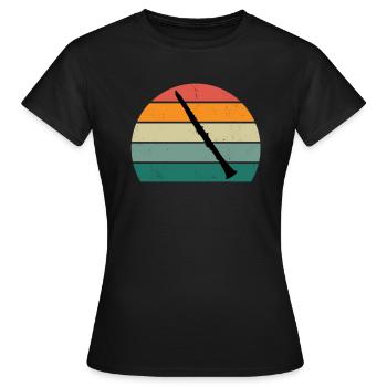 Clarinettiste Clarinette Clarinette Clarinette - T-shirt Femme - noir - Devant - AI Model Female 172 dark (172cm)