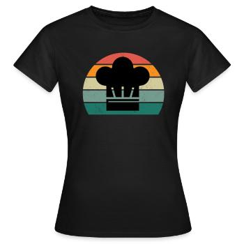 Cuisinier Cuisine Restaurant Bar Bistro - T-shirt Femme - noir - Devant - AI Model Female 172 dark (172cm)