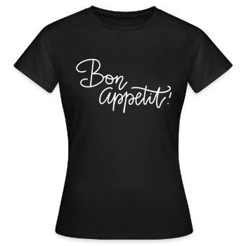 Cuisinier Cuisine Restaurant Bar Bistro - T-shirt Femme - noir - Devant - AI Model Female 172 dark (172cm)