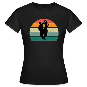 danseur danse mouvement mouvement mouvement couple - T-shirt Femme - noir - Devant - AI Model Female 172 dark (172cm)