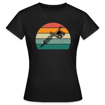 tatoo tattoo tattoowierer tattowierer körperkunst - Frauen T-Shirt - Schwarz - Vorne - AI Model Female 172 dark (172cm)