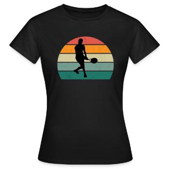 joueur de tennis joueur de tennis club de tennis tennis - T-shirt Femme - noir - Devant - AI Model Female 172 dark (172cm)