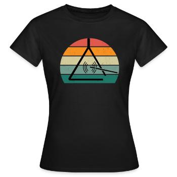 Triangle Player Triangle Player Sound Triangle - Women's T-Shirt - black - Front - AI Model Female 172 dark (172cm)