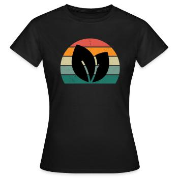 Veganer Veganerin Vegetarier Vegetarierin Pflanze - Frauen T-Shirt - Schwarz - Vorne - AI Model Female 172 dark (172cm)