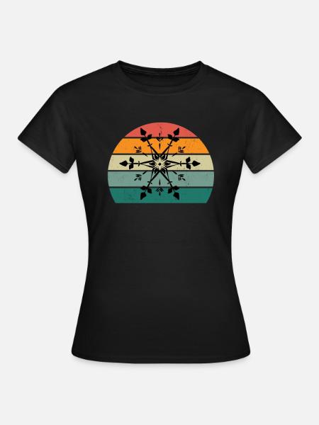 weihnachtsmann heilige nacht stille weihnachten - Frauen T-Shirt - Schwarz