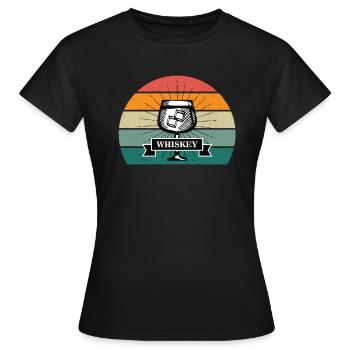 verre de whisky écossais Whisky Plaisir du buveur de whisky - T-shirt Femme - noir - Devant - AI Model Female 172 dark (172cm)