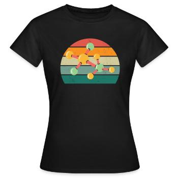 science scientist research knowledge - Women's T-Shirt - black - Front - AI Model Female 172 dark (172cm)