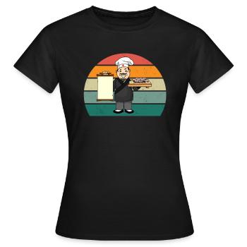 maki sushi essen roher fisch japan japanisch sushi - Frauen T-Shirt - Schwarz - Vorne - AI Model Female 172 dark (172cm)