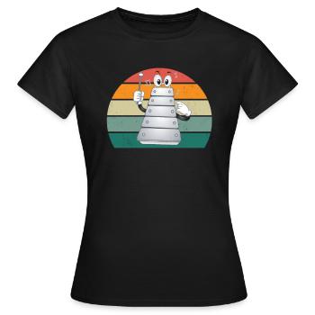 xylofon xylofon spieler musik spielerin xylofonist - Frauen T-Shirt - Schwarz - Vorne - AI Model Female 172 dark (172cm)