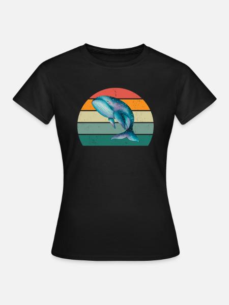 Wale Walfisch Säugetiere Meeressäugetiere Wal - Frauen T-Shirt - Schwarz