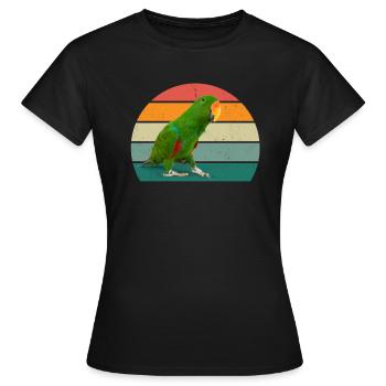 oiseaux vol planeur air plumes plumes vol oiseau - T-shirt Femme - noir - Devant - AI Model Female 172 dark (172cm)