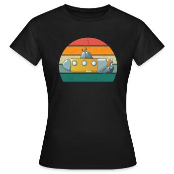 U-boater submariner submariner submarine - Women's T-Shirt - black - Front - AI Model Female 172 dark (172cm)