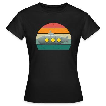 U-boater submariner submariner submarine - Women's T-Shirt - black - Front - AI Model Female 172 dark (172cm)