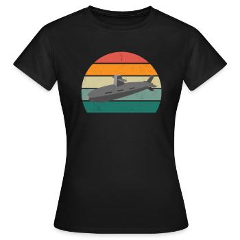 U-boater submariner submariner submarine - Women's T-Shirt - black - Front - AI Model Female 172 dark (172cm)